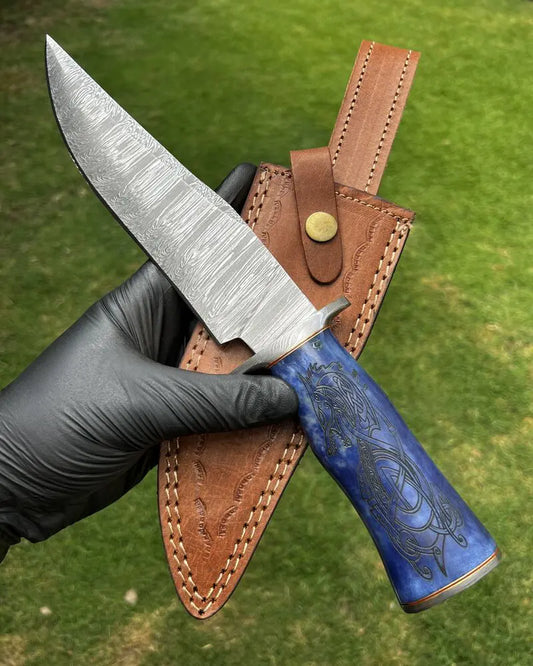 Damascus Hunting Knife