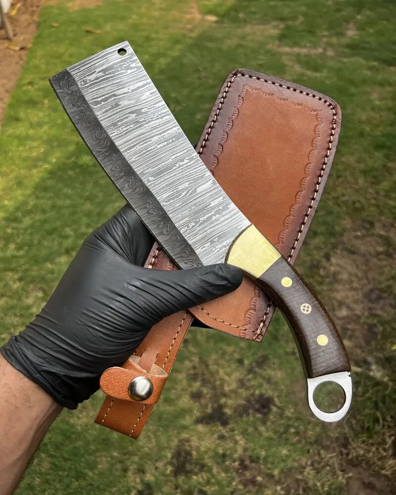 Damascus Cleaver Chopper knife/ Meat knife