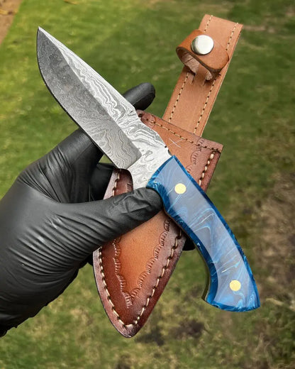 Handmade Damascus Steel Hunting Knife