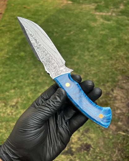 Handmade Damascus Steel Hunting Knife