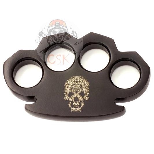 Filigree Skull Steampunk Solid Steel Brass Knuckle