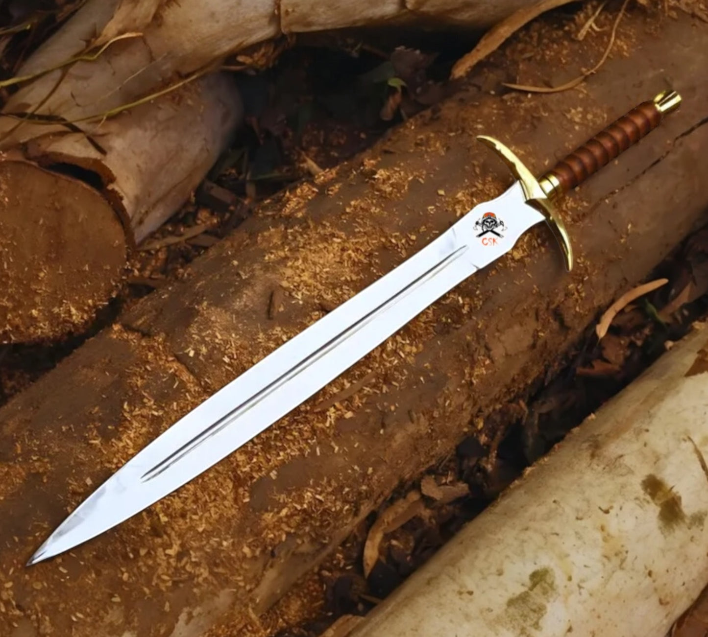 Kingslayer Arming Sword with Mirror Polish Blade