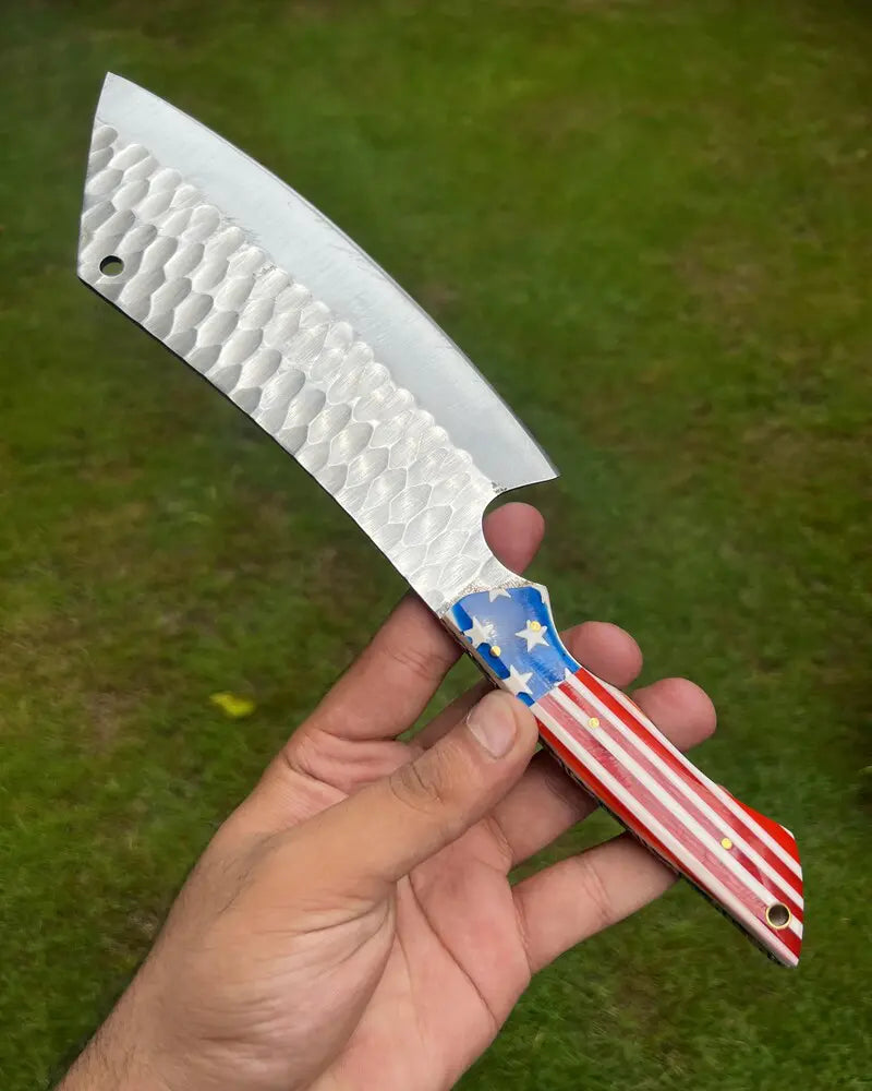 USA Flag  Meat Cleaver/Chopper knife