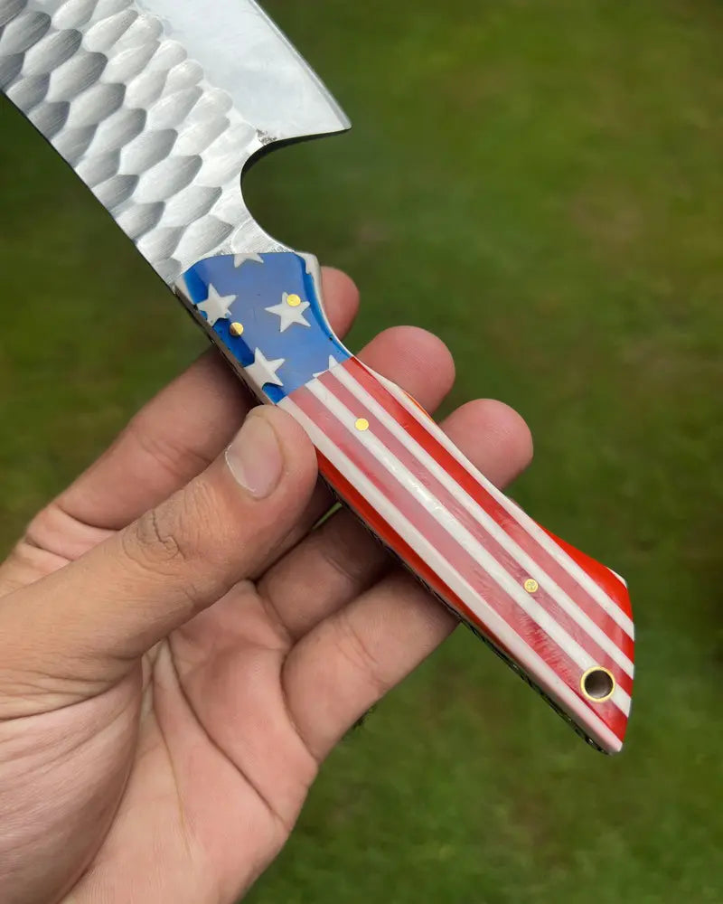 USA Flag  Meat Cleaver/Chopper knife