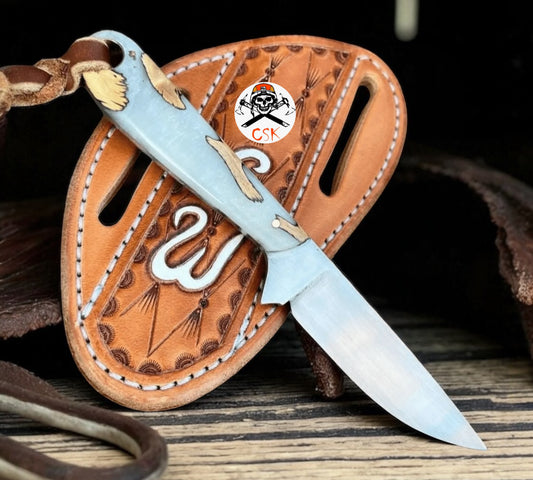 Buckaroo Belt Knife – 6.25" Steel Blade with Resin Handle