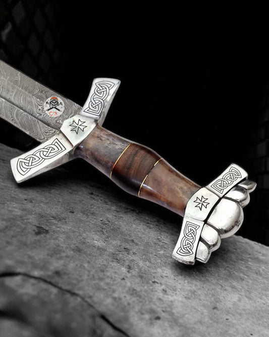 VALHALLA RISING DAMASCUS STEEL SWORD-HAND FORGED NORSE INSPIRED VIKING STYLE