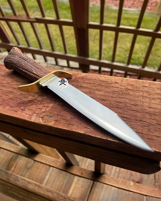 Frontier Edge - Antler Horn D2 Steel Hunting Knife