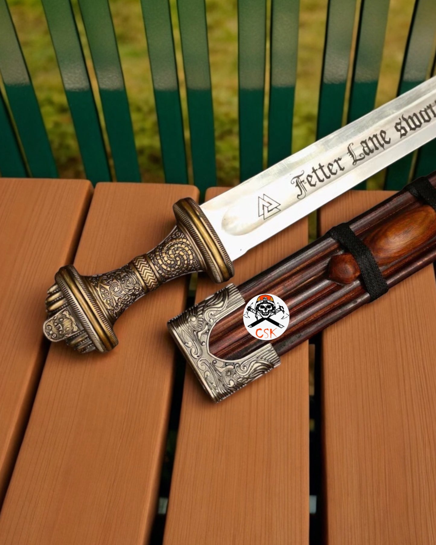 Fetter Lane Sword with Ornate Guard & Scabbard