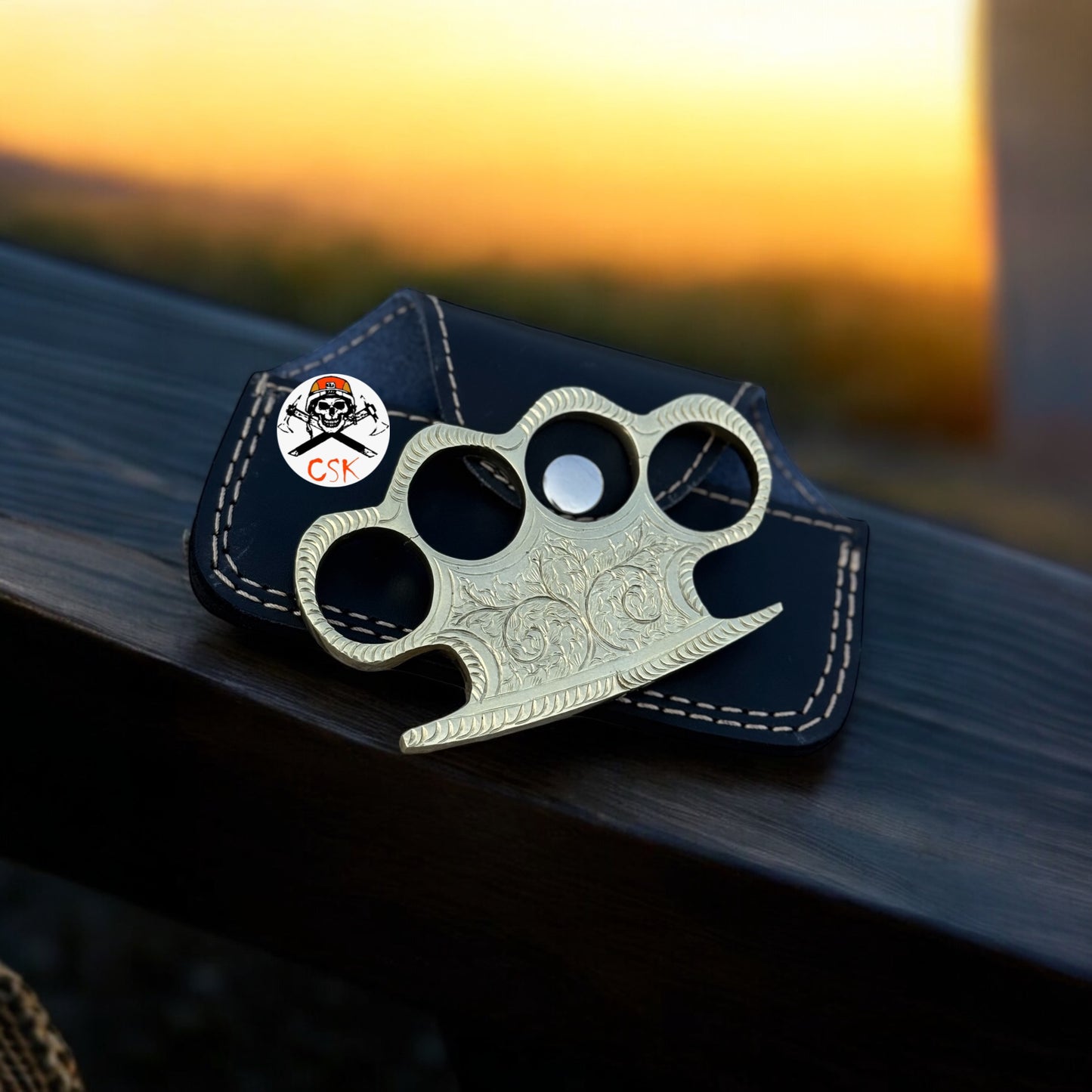 Custom Hand Engraved Brass knuckle