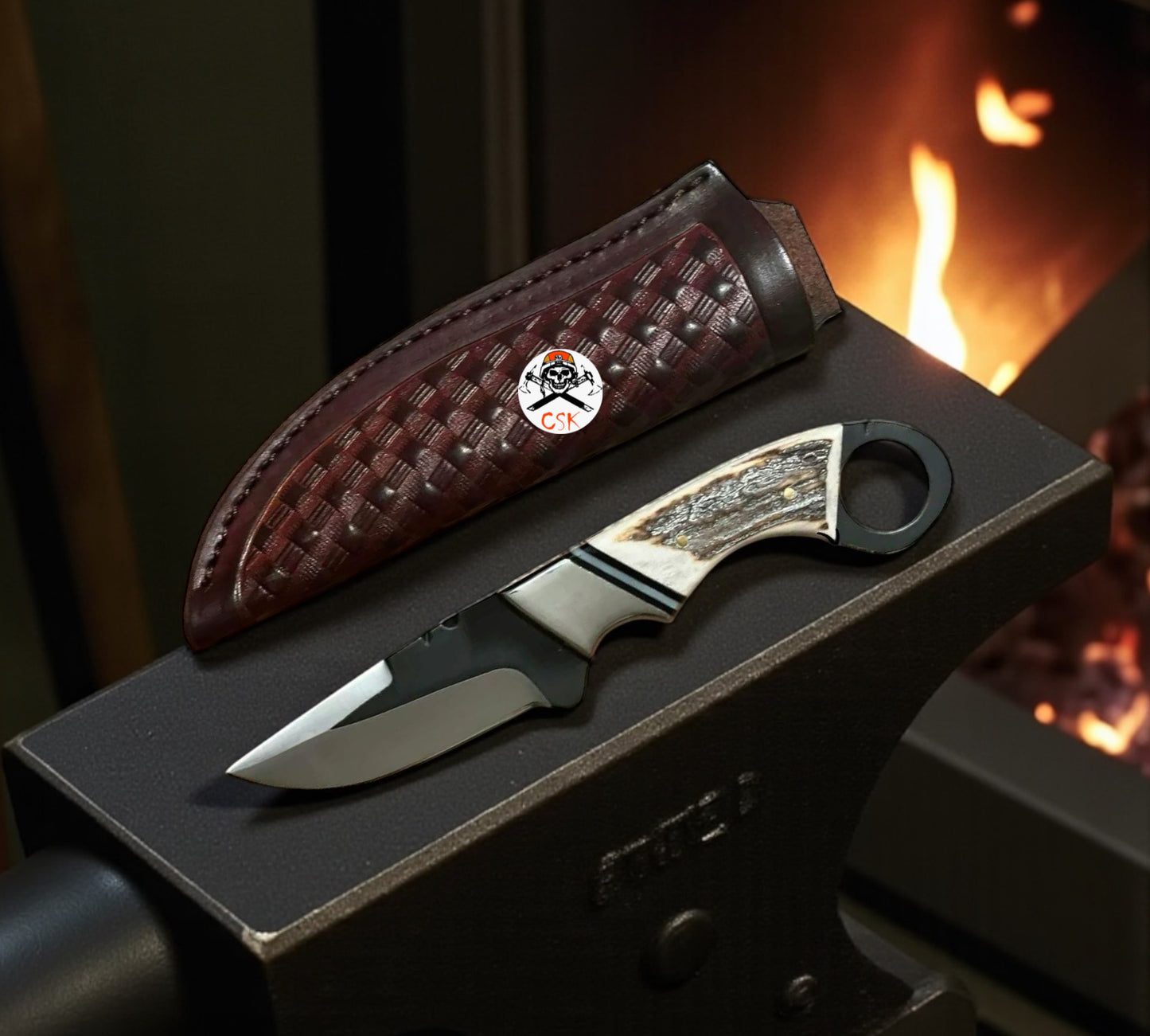 CSK Western Fixed Blade – Handcrafted Custom Hunting Knife