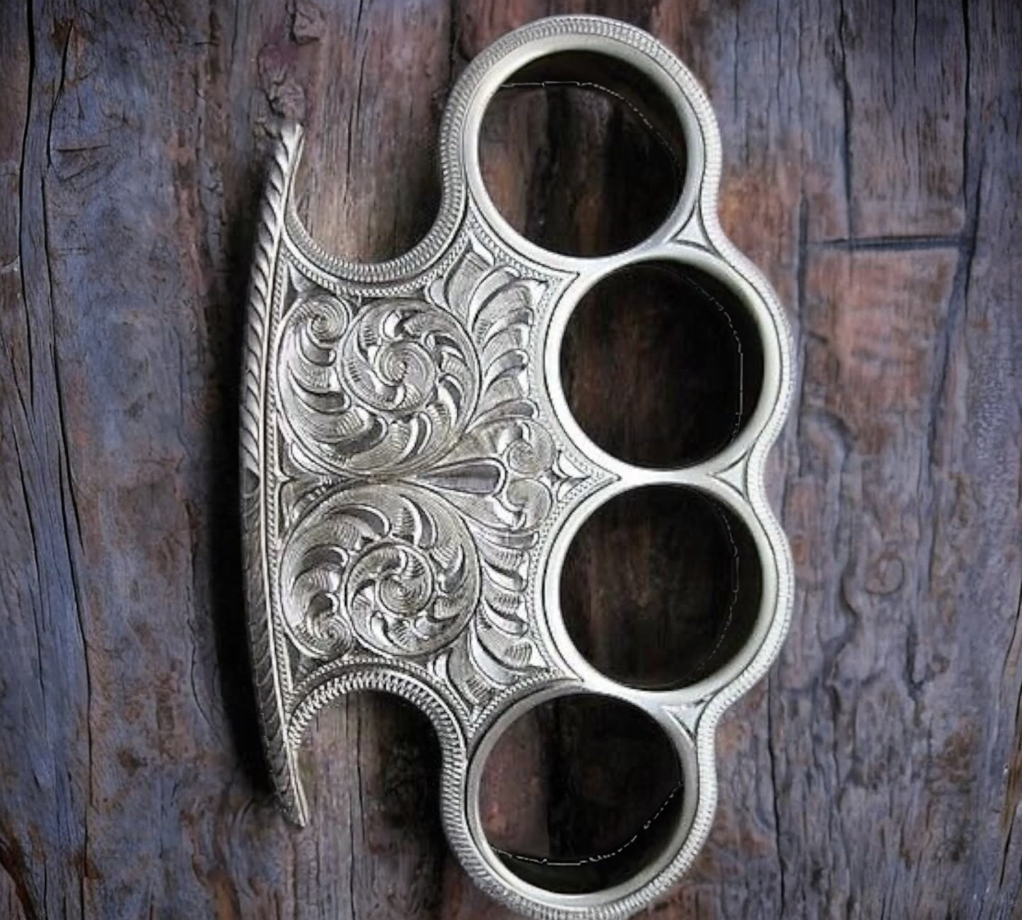 Custom Hand Engraved Brass knuckle