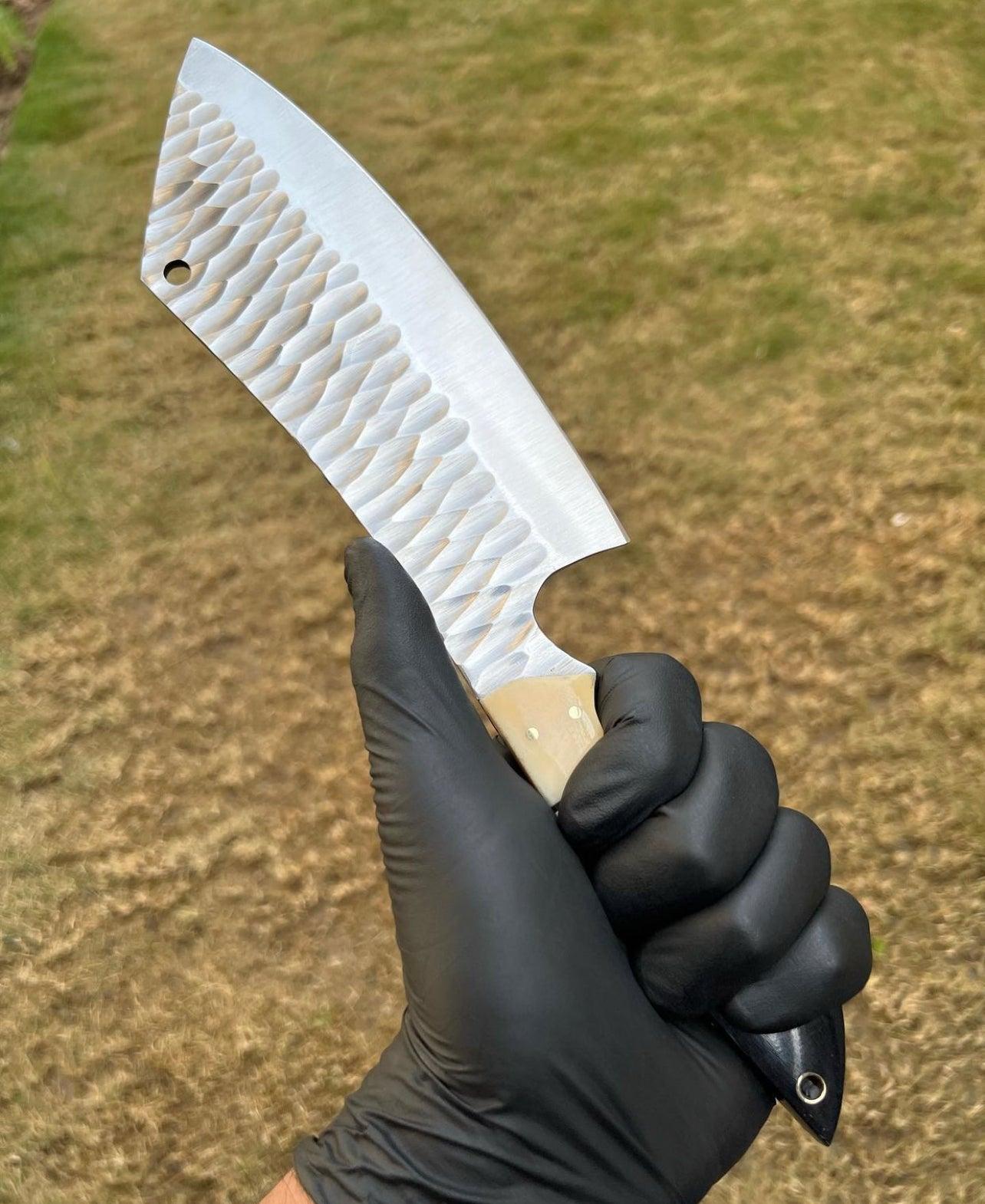 Custom Hand Forged D2 steel Cleaver Knife - Image #2