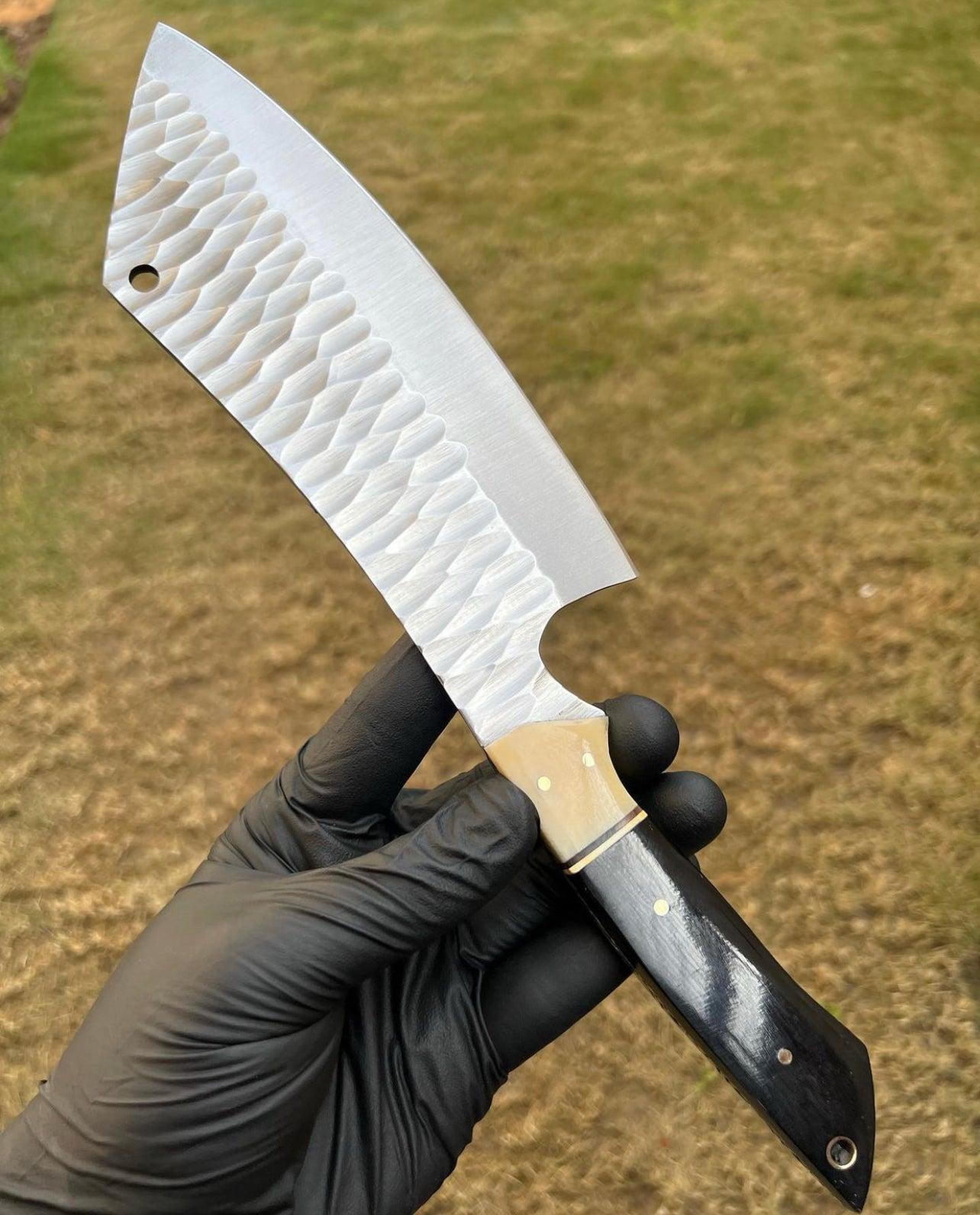 Custom Hand Forged D2 steel Cleaver Knife - Image #1