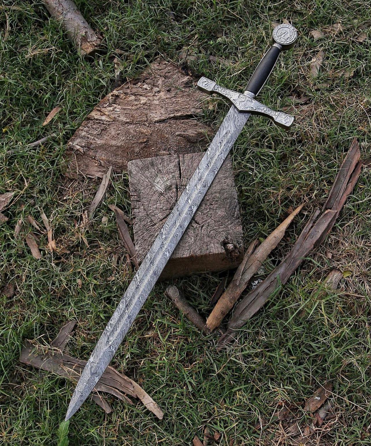 Forged Folded Damascus Steel Sword/Holy Sword - Image #2