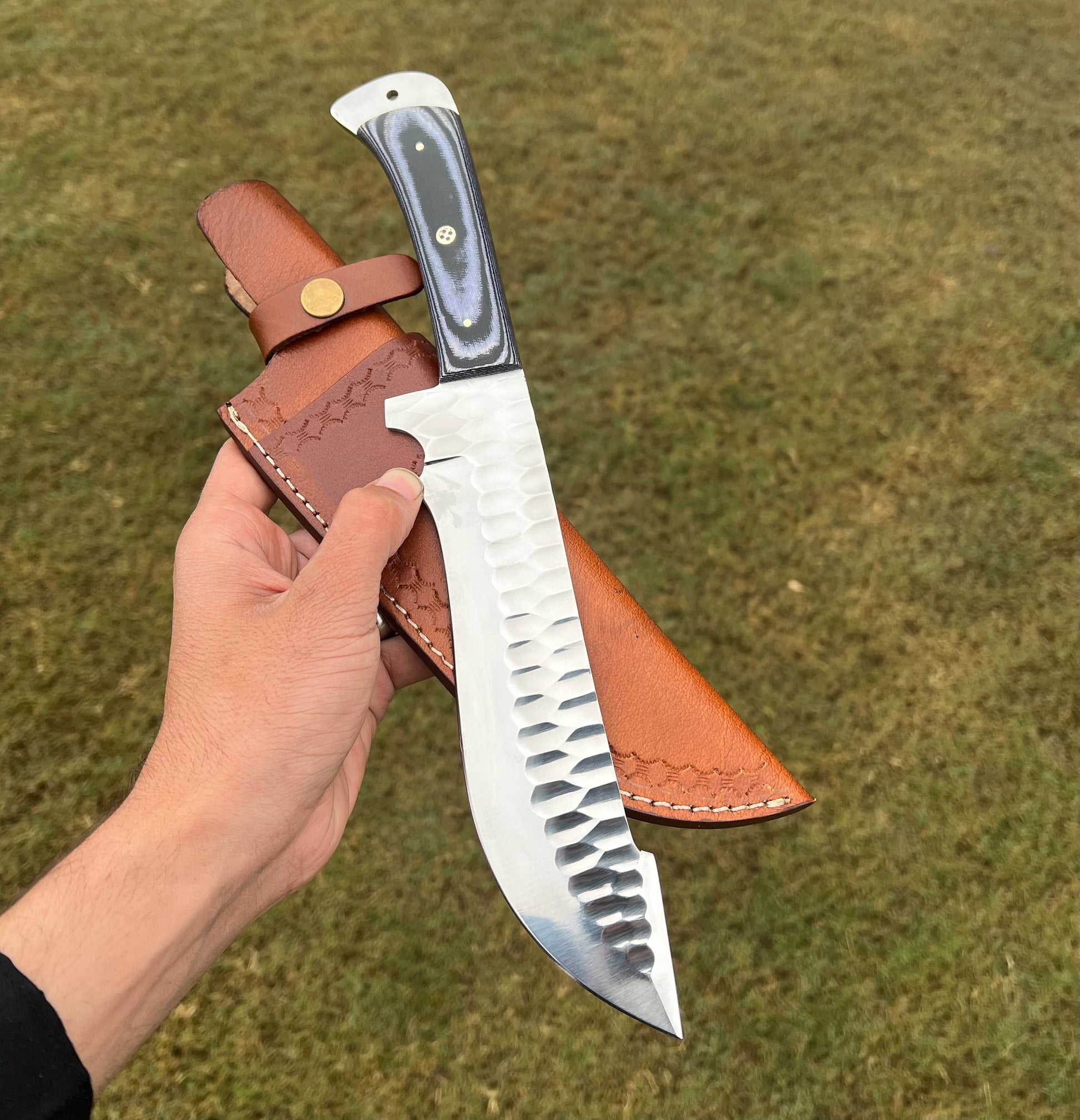 Fixed Blade Hand Forged D2 Steel Camping knife - Image #1