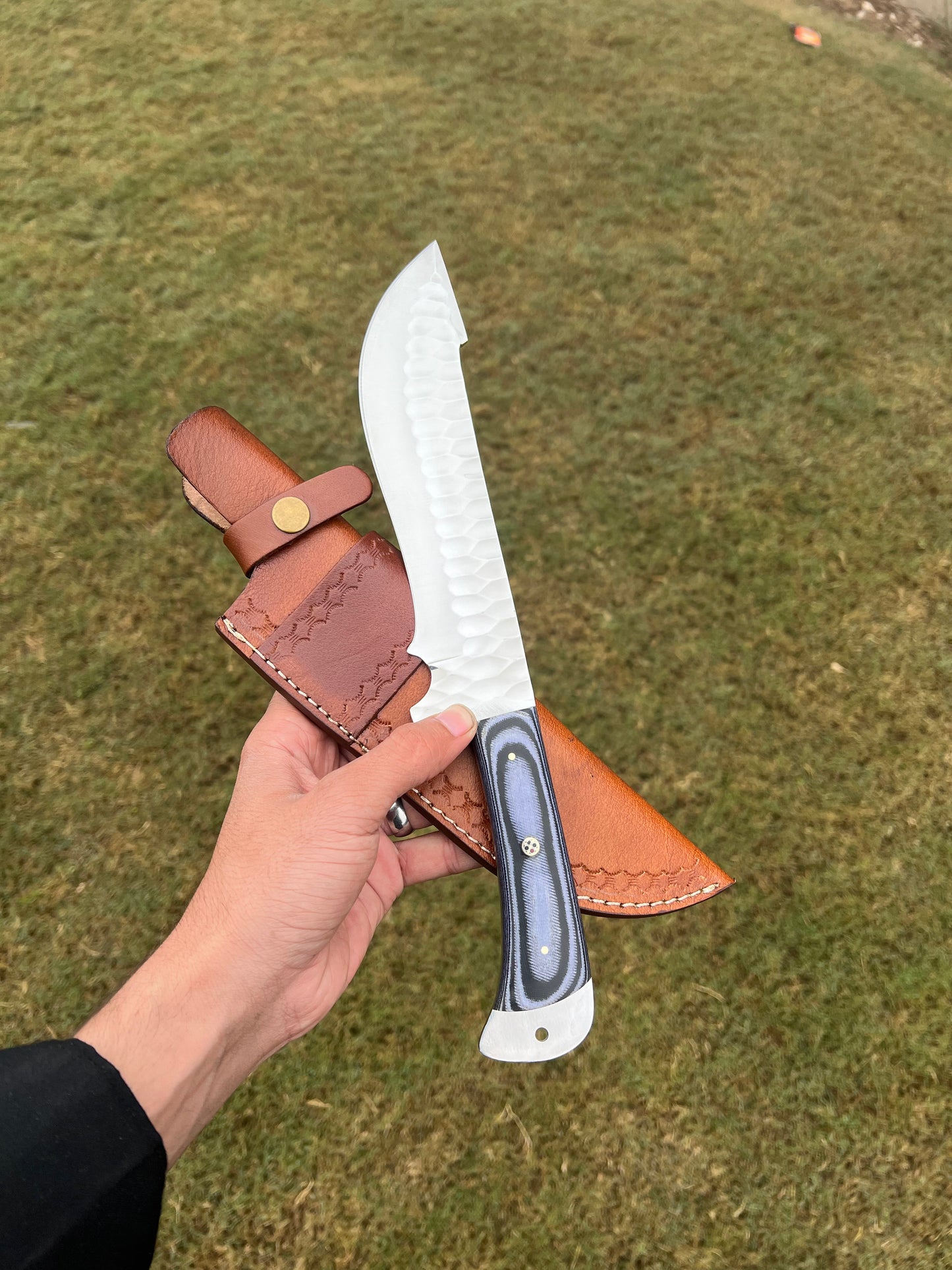 Fixed Blade Hand Forged D2 Steel Camping knife - Image #2
