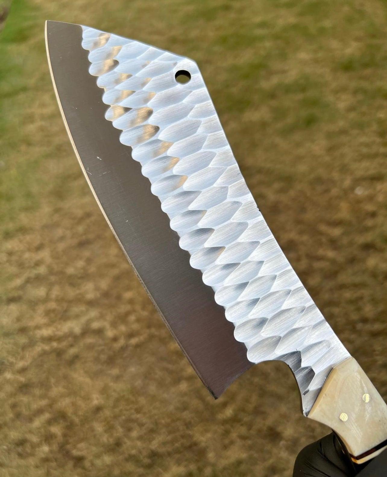 Custom Hand Forged D2 steel Cleaver Knife - Image #3