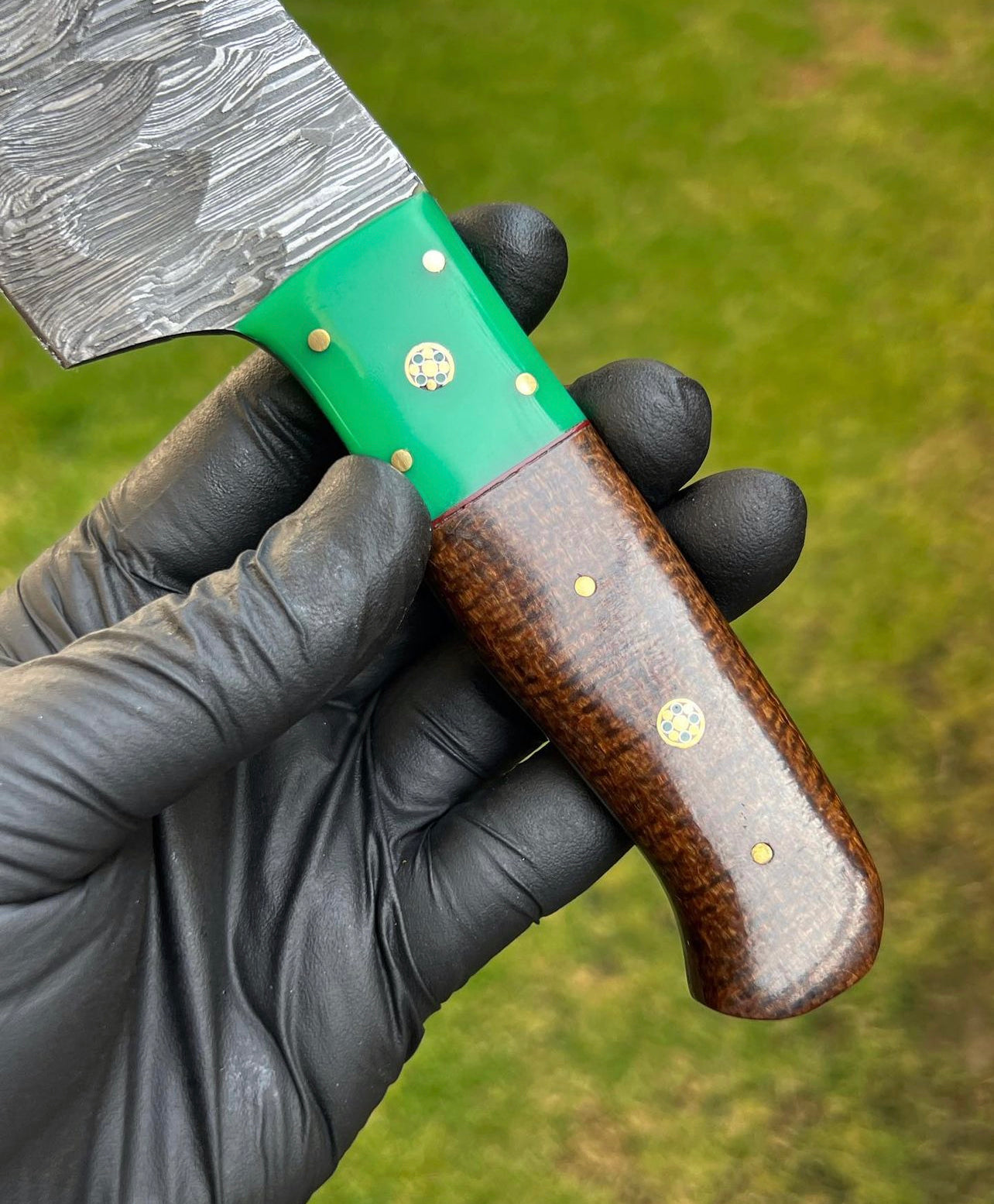Hand Forged Damascus Steel Fixed Bladed chef knife