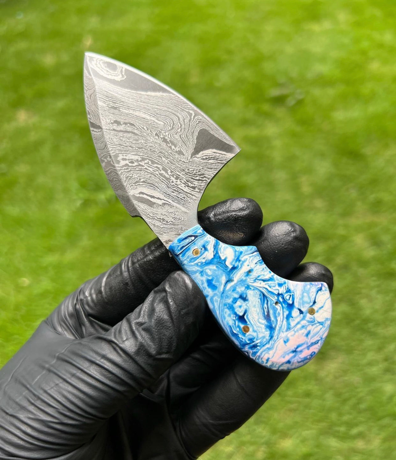 Fixed Blade Custom Handmade Damascus Steel Knife