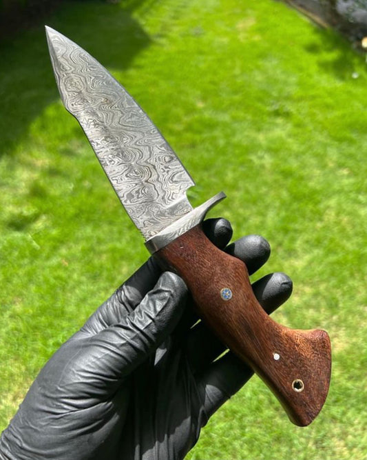 Custom Handmade Damascus Steel Hunting Knife