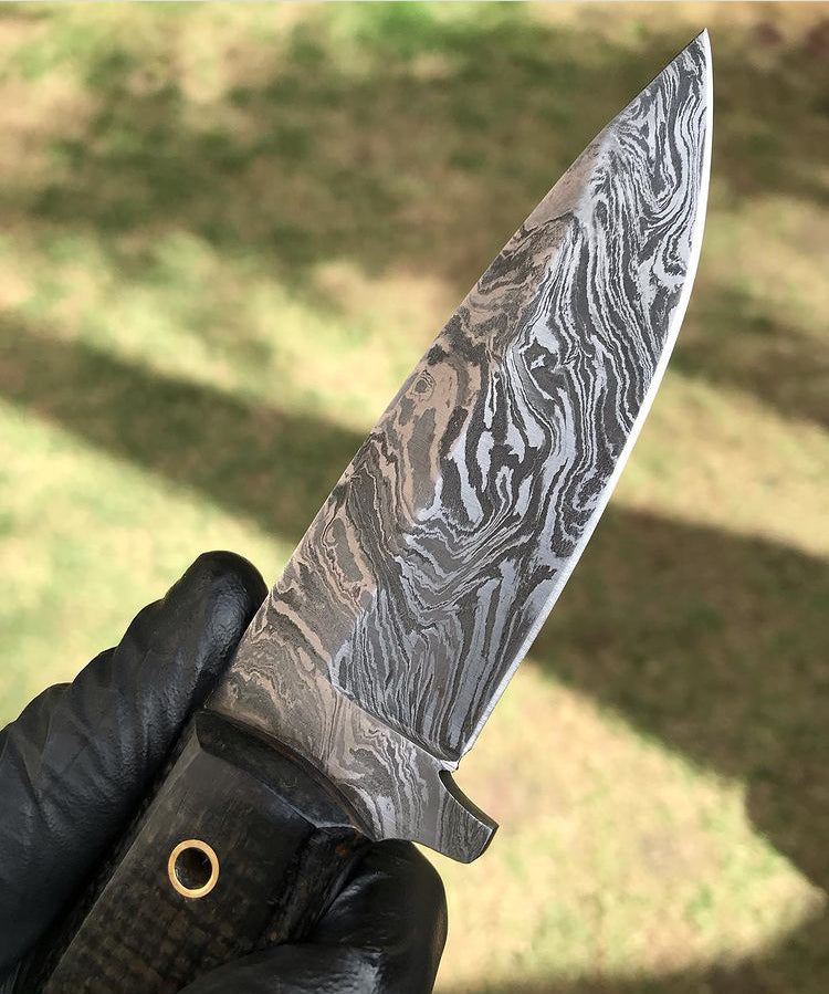 Camping knife Handmade Damascus Steel Hunting Knife