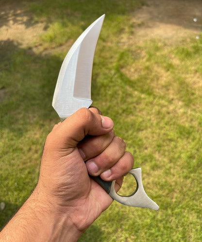 Handmade D2 steel karambit knife