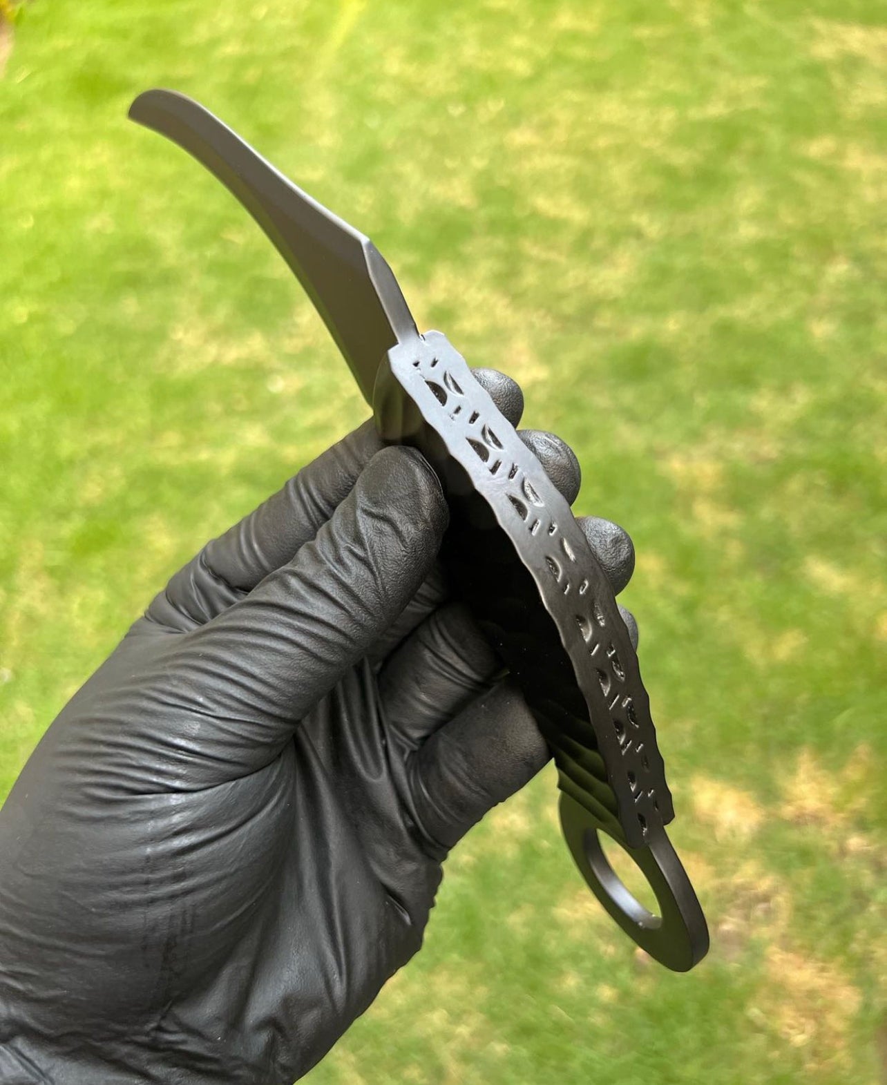 Hand Forged D2 steel Black Coated karambit knife