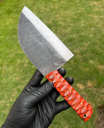 Handmade high carbon steel chef chopper cleaver