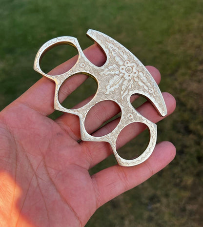 Handmade Engraved Brass knuckle