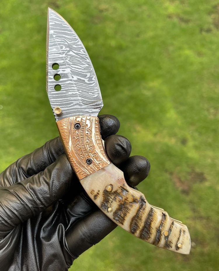 Folding pocket Damascus Blade EDC Folding Pocket Knife