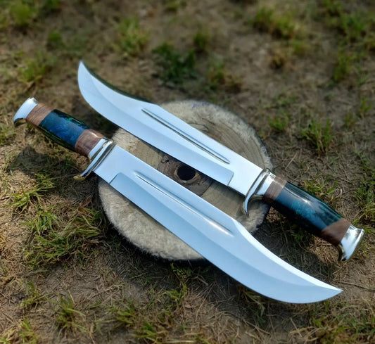 Handmade D2 Steel Mirror Polish Heavy Duty Camping Knife