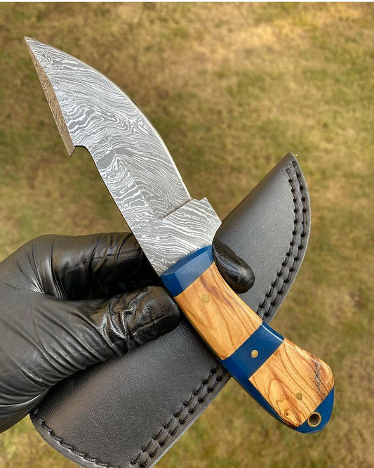 Camping knife Handmade Damascus Steel Hunting Knife