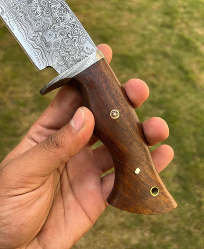 Handmade Damascus Steel Hunting Knife