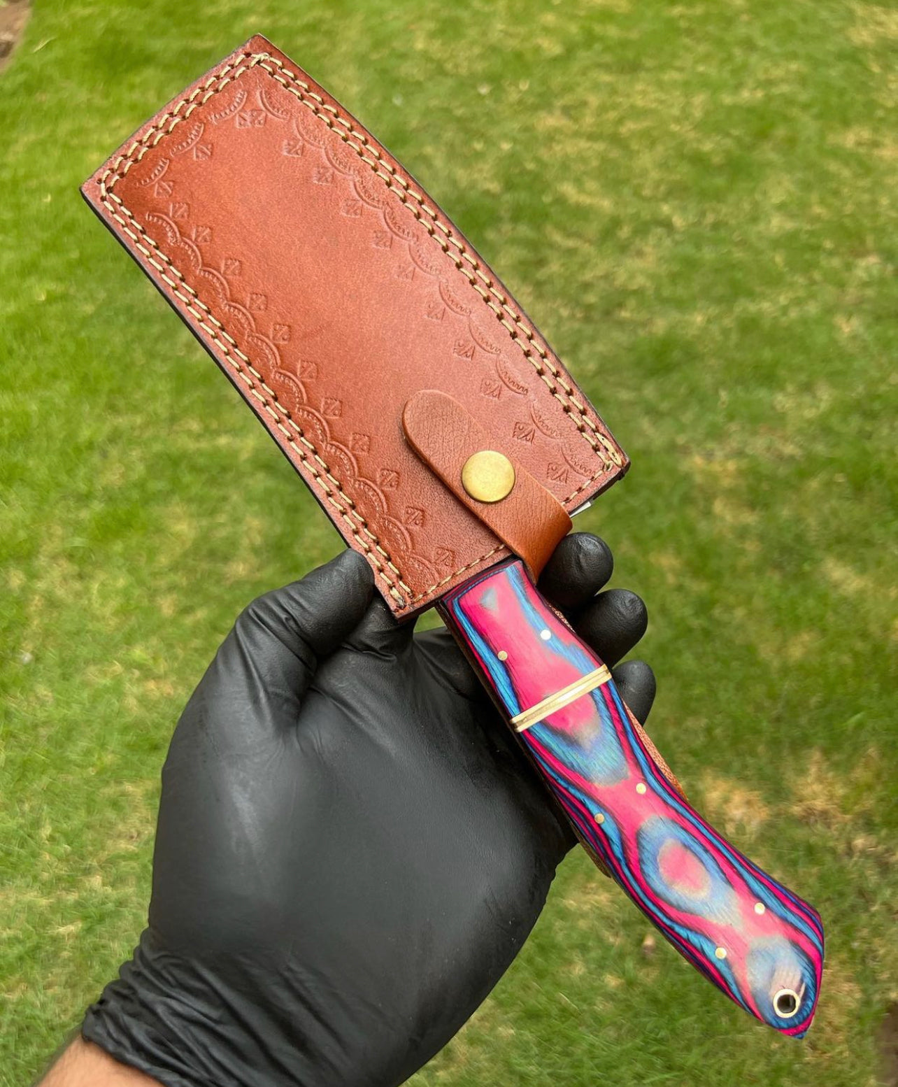 Custom Hand Forged High Carbon steel Cleaver Knife