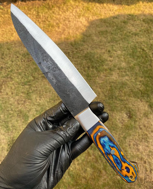Custom handmade high carbon steel chef knife