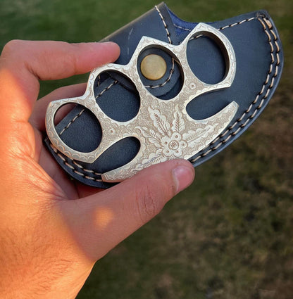 Handmade Engraved Brass knuckle