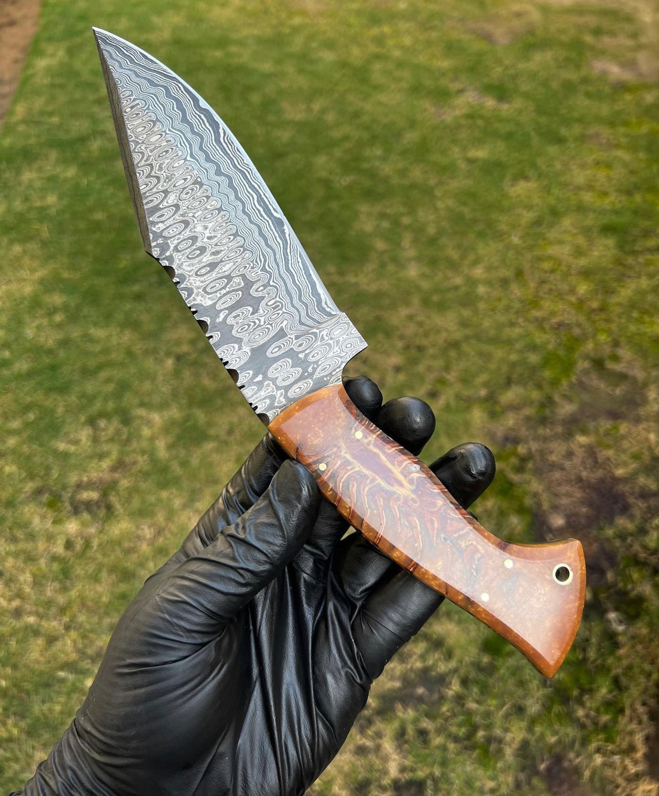 Damascus Steel Classic Outdoor Camping knife