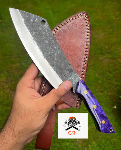 Custom Hand Forged High Carbon steel Cleaver Knife