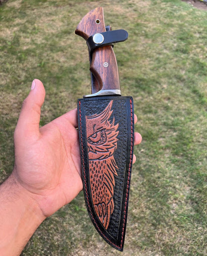 Handmade Damascus Steel Hunting Knife