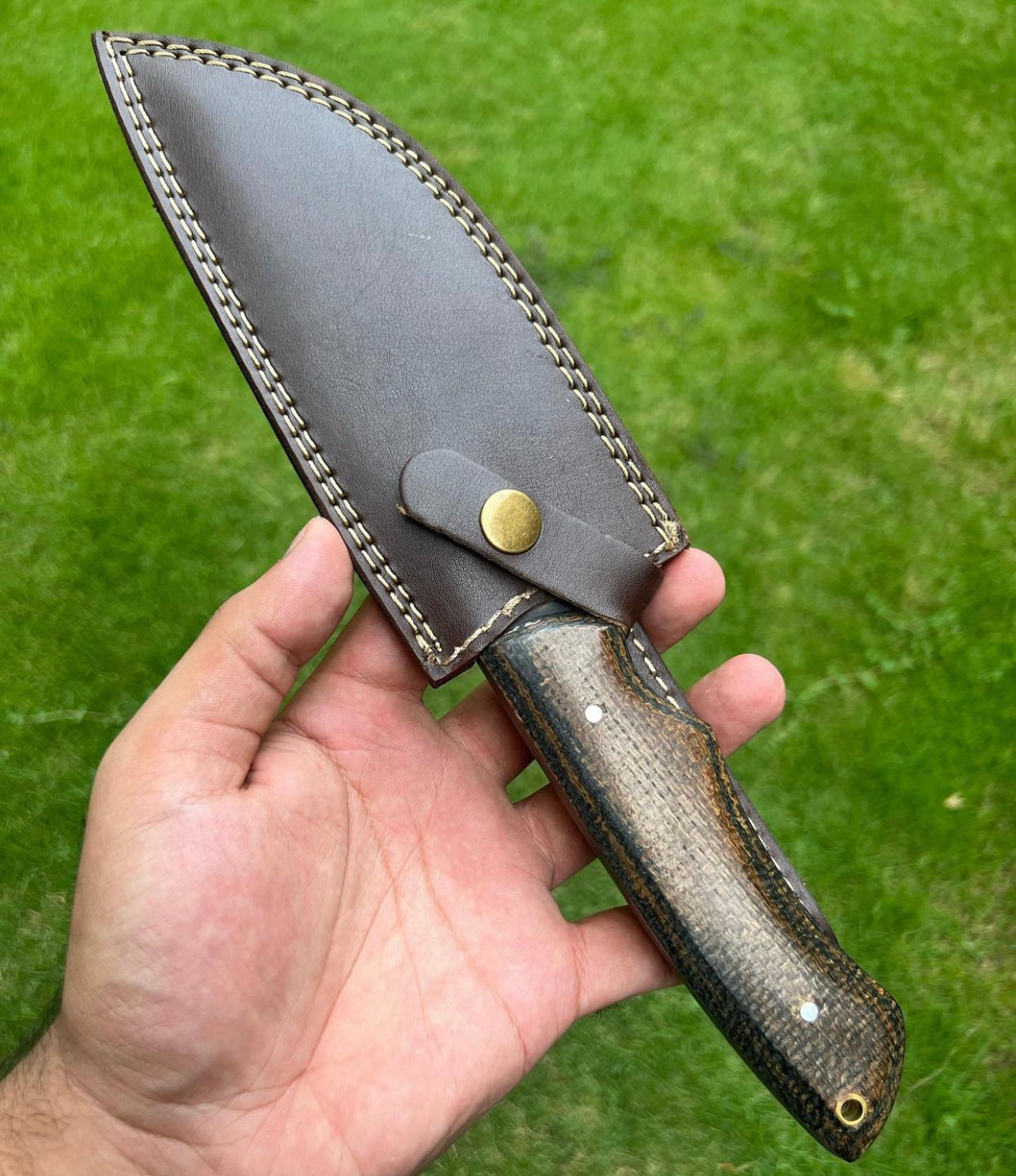 Custom made D2 steel EDC Hunting powder coated blade knife