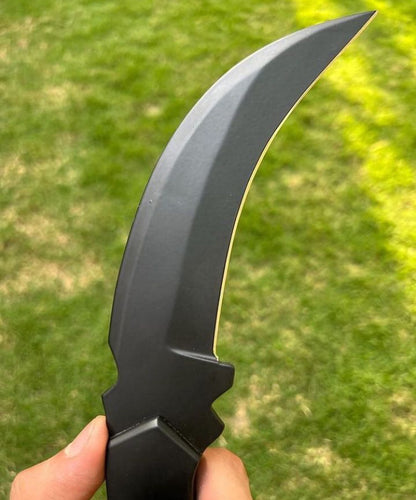 Handmade D2 steel Black Coated Ring Tail karambit knife