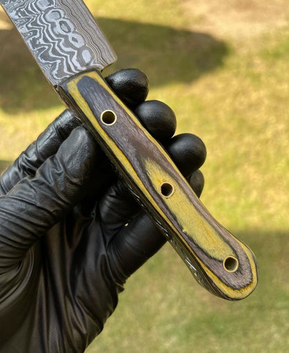 Damascus steel EDC knife