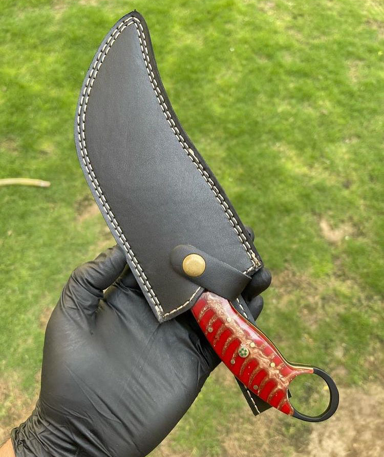 Handmade D2 steel Black Coated karambit knife