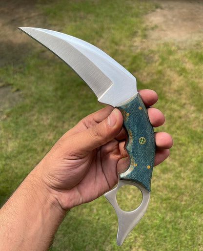 Handmade D2 steel karambit knife