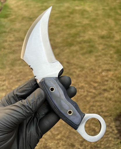 Handmade D2 steel karambit knife