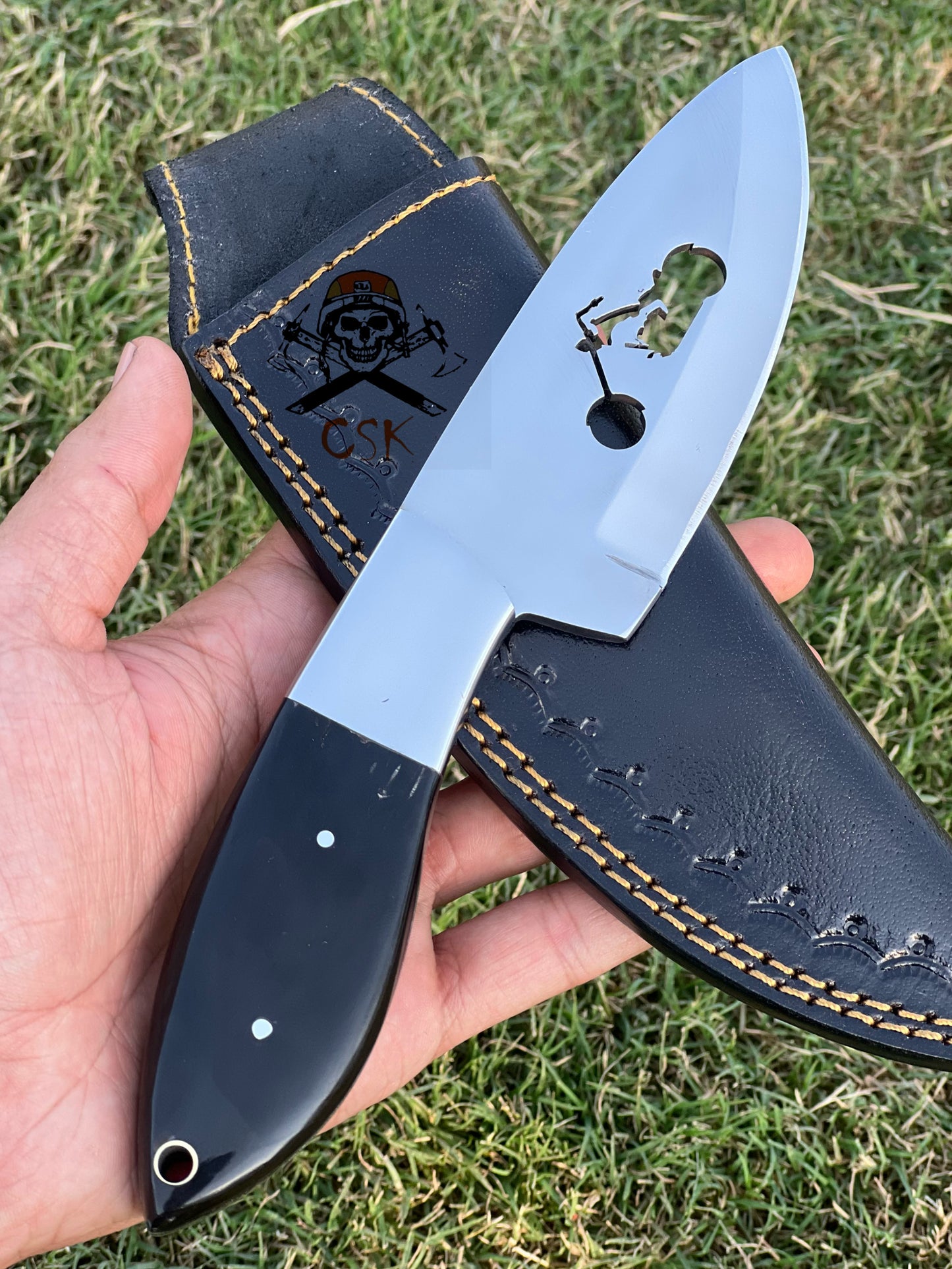 New Full Tang Custom Handmade J2 Steel Wirecut Blade Hunting Knives
