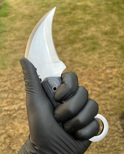 Handmade D2 steel karambit knife